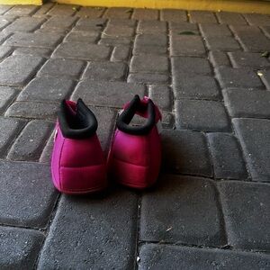 rugged wild pink medium bell boots